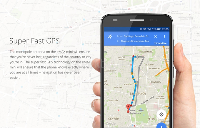 UMI EMAX Mini 4G LTE 5.0inch FHD Android 5.0 2GB 16GB Smartphone 64bit Qualcomm 615 Octa Core 1.5GHz 13.0MP OTG - Black