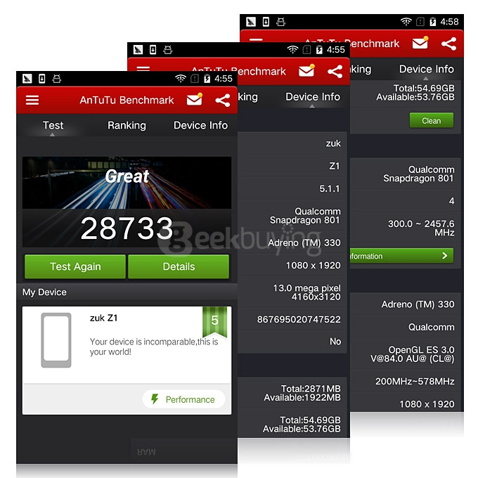[Spain Stock]LENOVO ZUK Z1 5.5