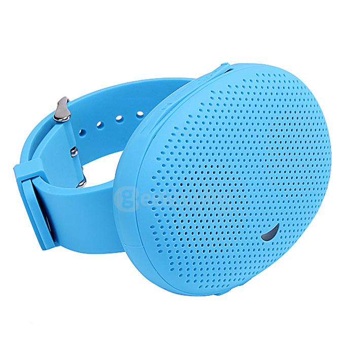 T1 Mini Portable Wireless Bluetooth Watch Speaker Sports Outdoor Speaker For iPhone HTC Samsung - Blue