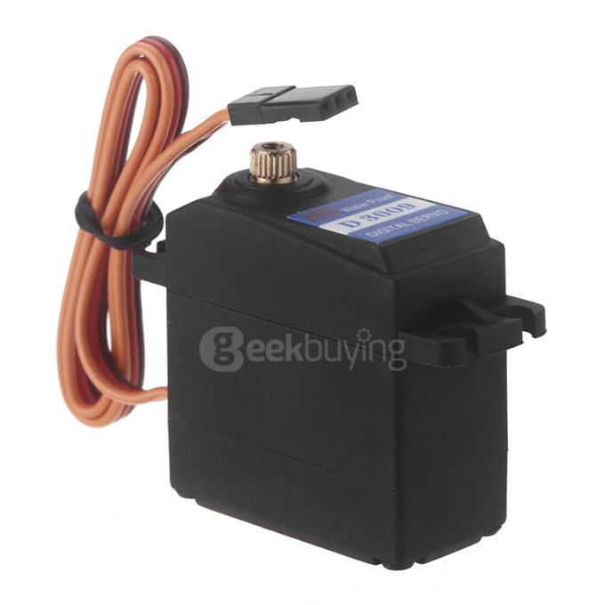 HDKJ D3009 Digital Metal Gear High Torque Wide Angle Waterproof Wingless Robot Servo Set for DIY Robot Part