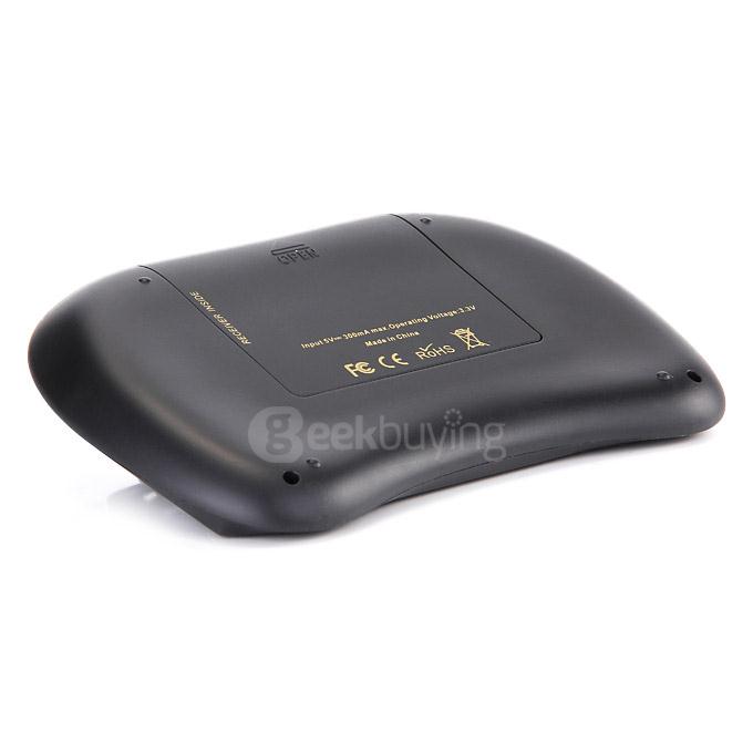 VIBOTON X3 Mini Wireless Fly Air Mouse Keyboard With Touchpad Handheld Remote Controller for Android TV Box/ PC/ Tablet - Black