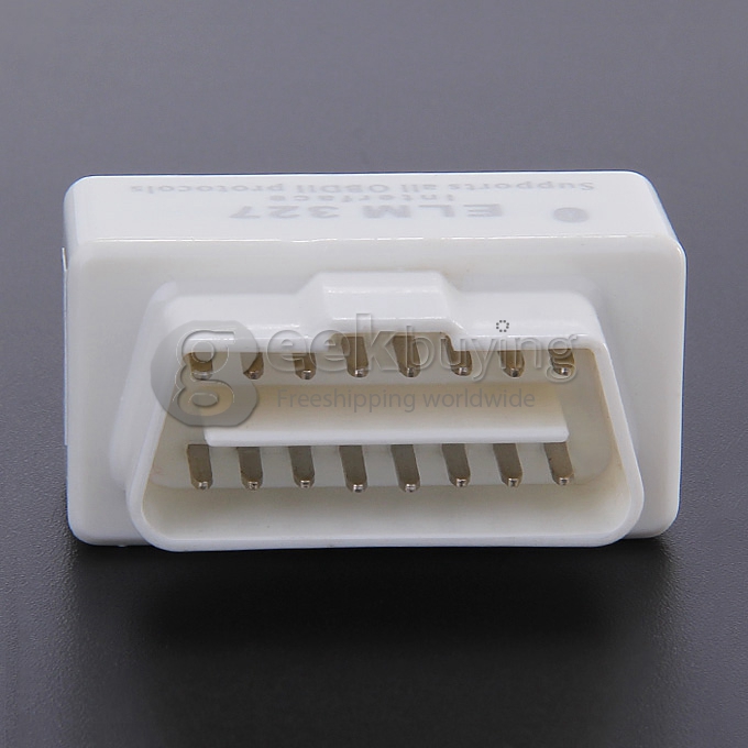 New Mini ELM327 V1.5 Bluetooth OBD2 OBD-II Car Auto Diagnostic Scanner Tool - White
