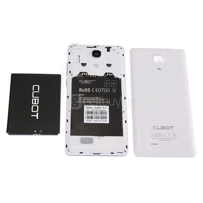 [HK Stock] CUBOT P11 5.0inch Android 5.1 Smartphone MT6580 Quad Core 1.3GHz 1GB RAM 8GB ROM 3G GPS 13.0MP Camera Hotknot OTG -White