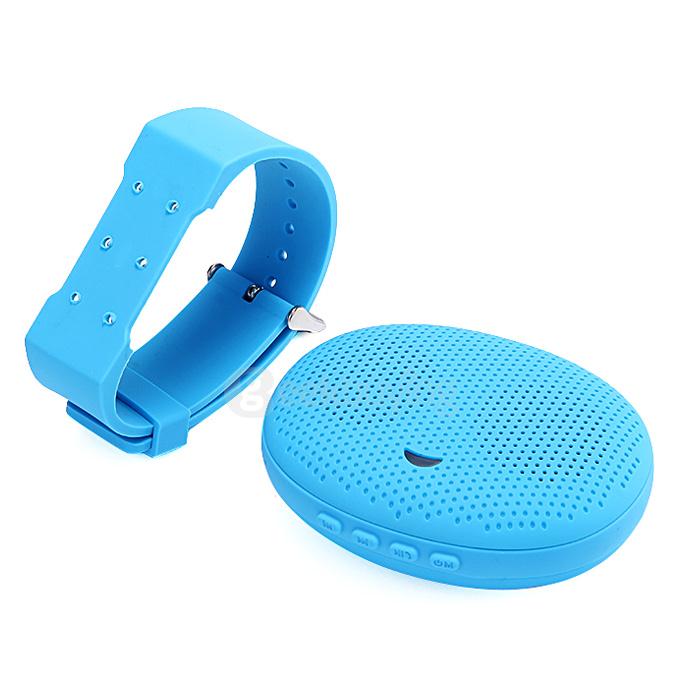 T1 Mini Portable Wireless Bluetooth Watch Speaker Sports Outdoor Speaker For iPhone HTC Samsung - Blue
