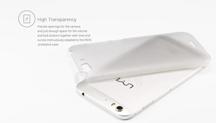 Original Clear Case Nano Coating Hard Cover Ultra Thin Back Case for UMI IRON Smartphone - Transparent