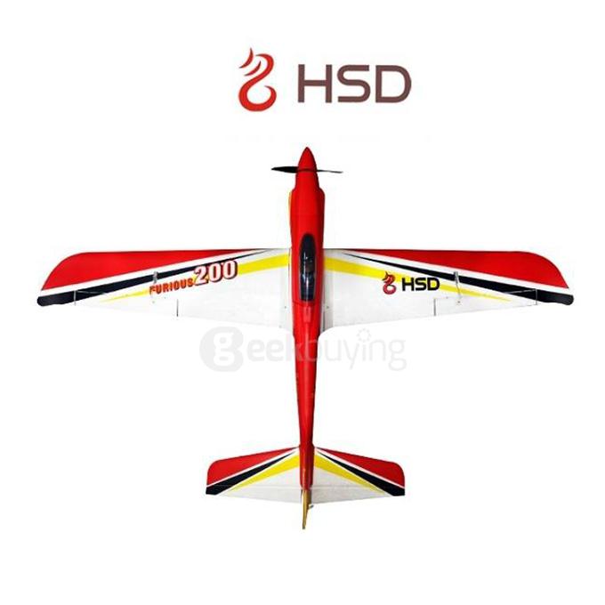 HSD Furious 200 1292mm Wingspan High Speed Glider PNP - Red