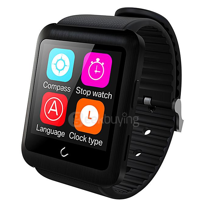 U11 U Watch Smart Watch with  MTK2502C Removable SIM Card BT 4.0 for Android iPhone iOS  - Black