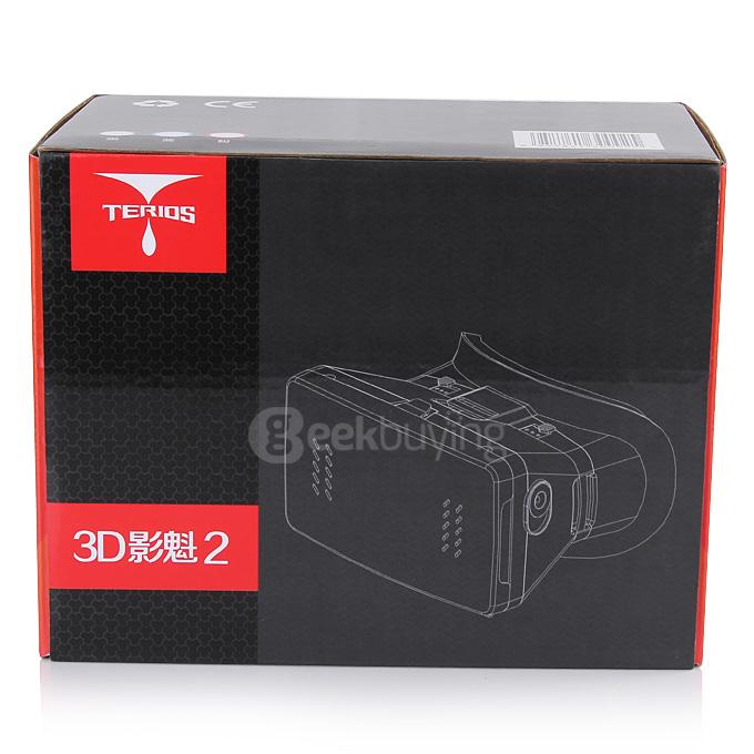 TERIOS Phantom II Virtual Reality VR Headset FOV75 Universal Storm Mirror Stereoscopic 3D VR Headset for 4.7 - 6 inch Smartphones