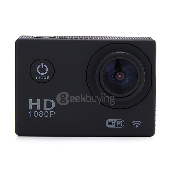 SJ4000 WiFi Action Camera Novatek 1080P H.264 1.5 Inch 170 Degree Wide Angle Outdoor Sports Waterproof HD Camcorder DV/CAR DVR -  Black
