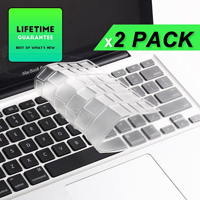 LENTION Clear Series 2 Pcs Ultra Thin TPU Laptop Keyboard Protective Films for MacBook Air/Pro 13