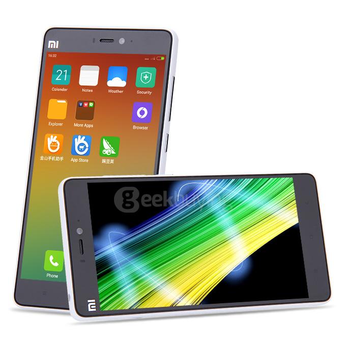 [Package B]Xiaomi Mi4C 5.0inch Android 5.1 2GB 16GB 4G FDD-LTE 64-bit Snapdragon 808 Hexa Core Smartphone(White) + Soft Case(Transparent) + Tempered Glass
