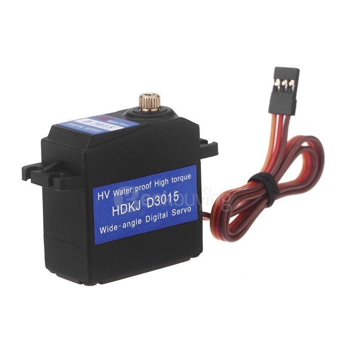 HDKJ D3015 Metal Gear High Torque Wide Angle Digital Waterproof Robot Servo Set for DIY Robot Part