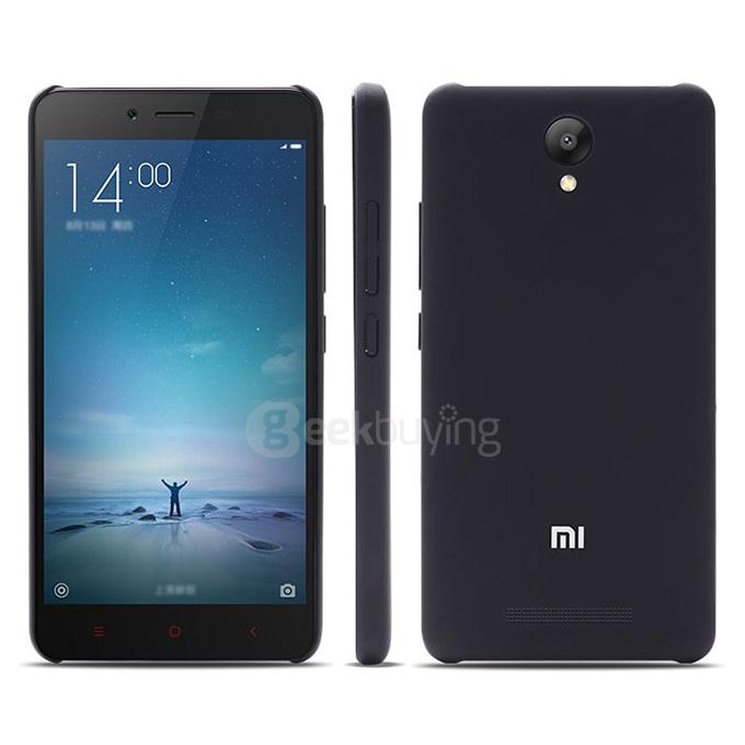 Original XIAOMI Silicone Case Cover Protective Skin Case for Xiaomi Redmi Note 2 - Black