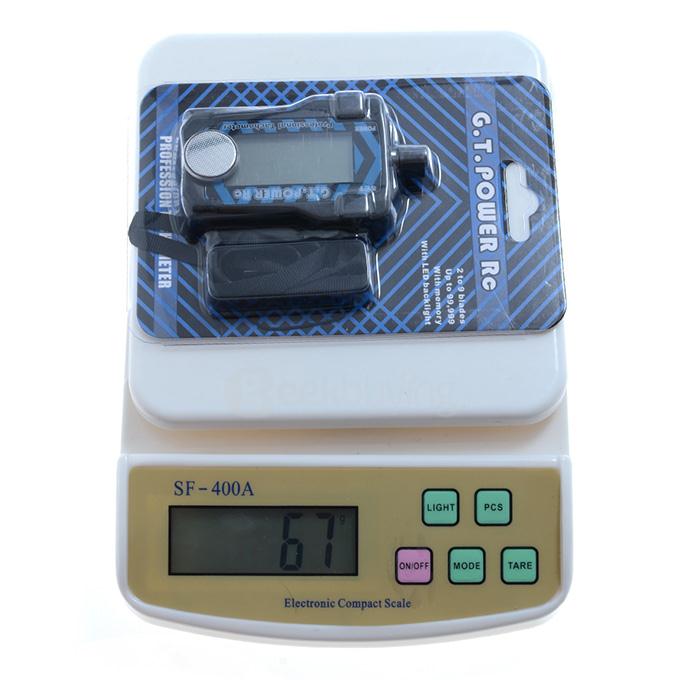 G.T.POWER RC Micro Digital Tachometer LCD for 2-9 Blade R/C Aircraft