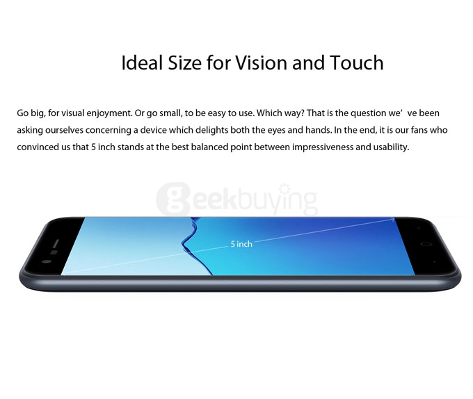 Ulefone Paris 5inch Android 5.1 2GB 16GB 4G Smartphone 64Bit MTK6753 Octa Core 13.0MP OTG Miracast Hotknot Gorilla 3 - Black