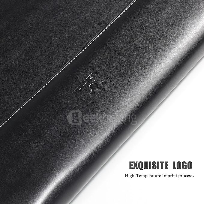 [Wholesale] 10pcs LENTION® Elegant Leather Sleeve Case for 13 Inch Macbook Air - Black + Silver