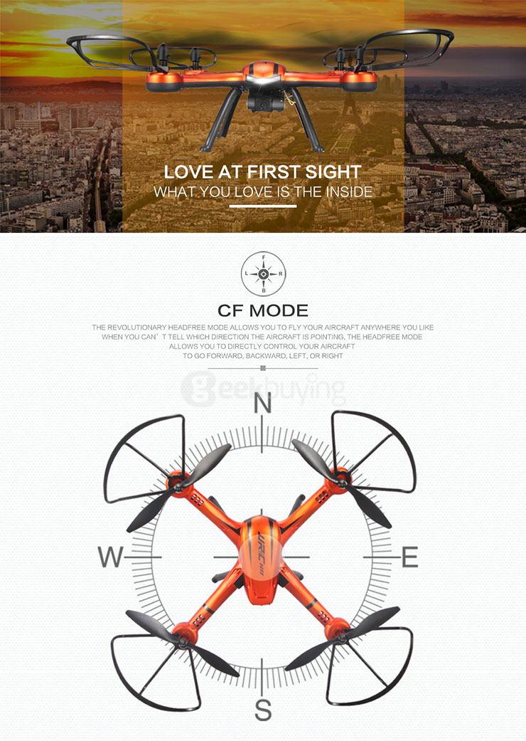 JJRC H11D 5.8G FPV 2.0MP HD Camera 2.4G 4CH 6Axis CF Mode RC Quadcopter RTF