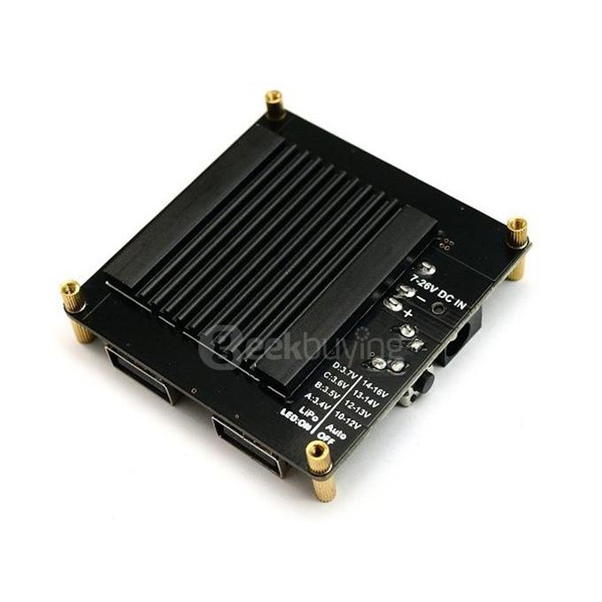 Matek DC-DC USB Power Adapter LiPo to USB Converter 6A 4 Ports PCB