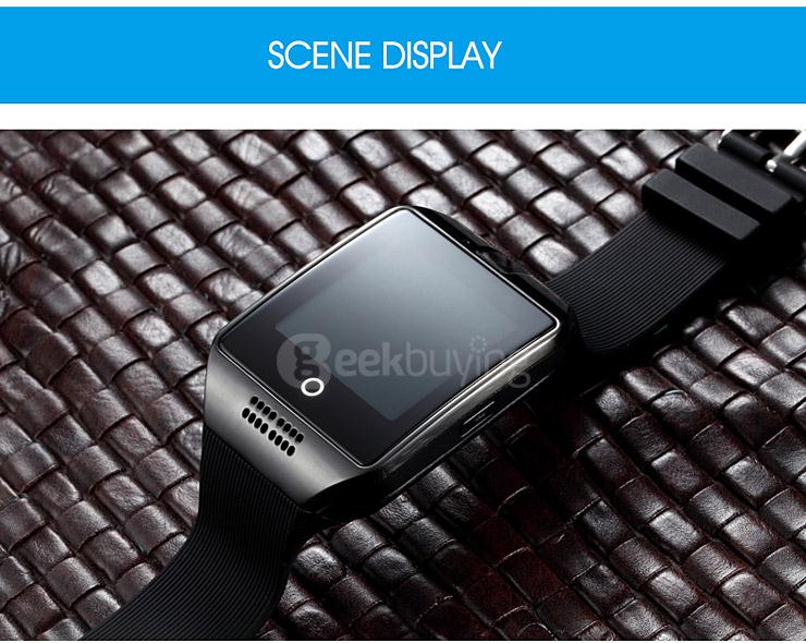 Q18 MTK6260A 1.3MP Camera TF Card and SIM Card Slot NFC Bluetooth 3.0 Smartwatch Smart Phone for Android and IOS - Silver