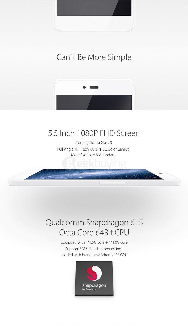 Smartisan U1 Hammer Nut 2GB 32GB 5.5inch 64bit 4G LTE Smartisan OS Smartphone Snapdragon 615 Octa Core NFC - Purple
