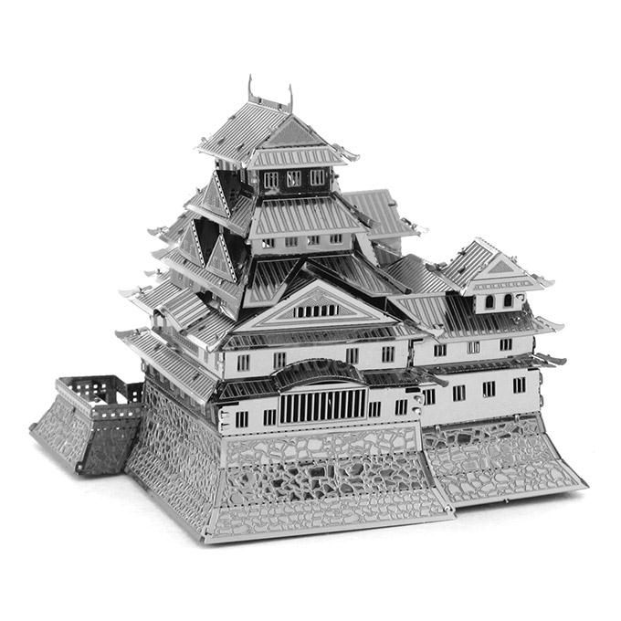 MINI DIY 3D Nanometal Model 3D Himeji-jo Castle Puzzle - Silver