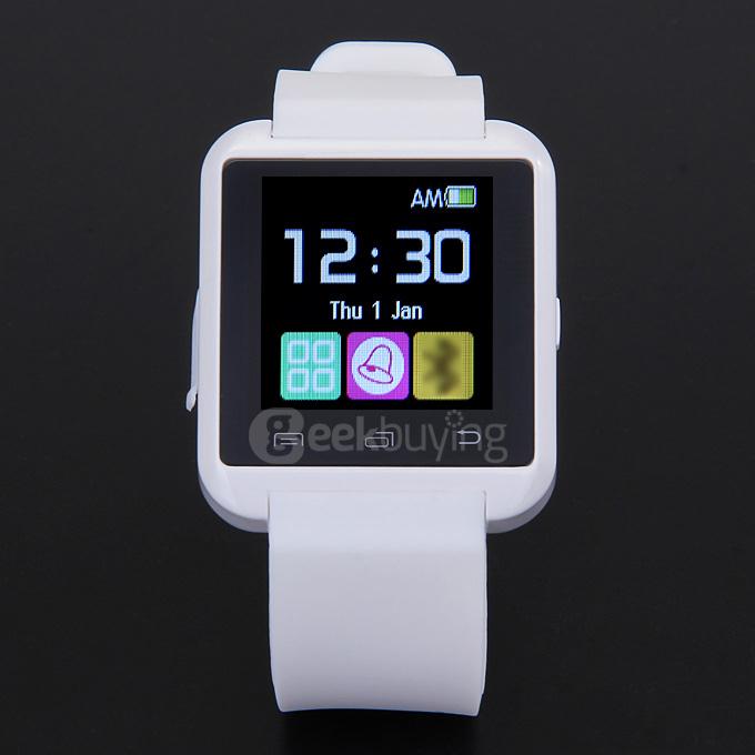 U8 U Watch MTK Bluetooth Smart Watch for iPhone Samsung S4/Note5 Android Smartphones - White