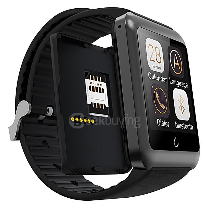 U11 U Watch Smart Watch with  MTK2502C Removable SIM Card BT 4.0 for Android iPhone iOS  - Dark Gray