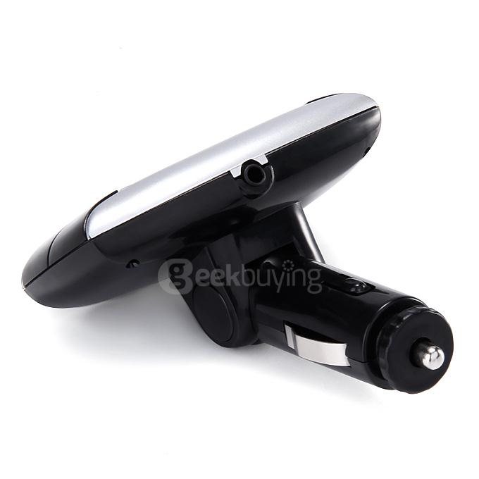 BT01 Bluetooth Handsfree Car Kit MP3 Player FM Transmitter Radio Adapter With LCD Screen Remote Control - Black + Silver