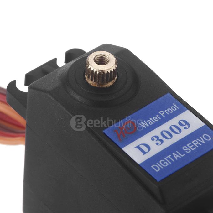 HDKJ D3009 Digital Metal Gear High Torque Wide Angle Waterproof Wingless Robot Servo Set for DIY Robot Part