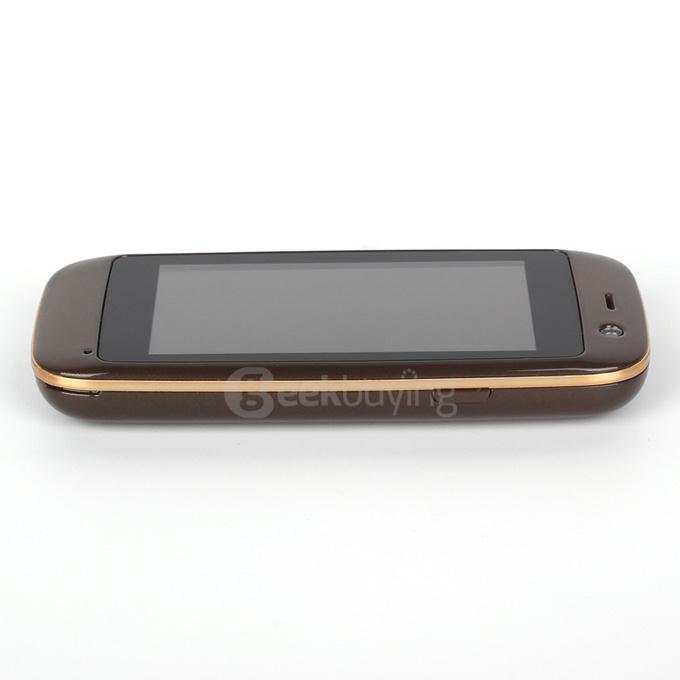 [HK Stock] Elephone Q 2.45inch Android 4.4 OS 512MB RAM 4GB ROM Smartphone MT6572W Dual Core 3G GPS Mini Phone Dual Camera - Brown