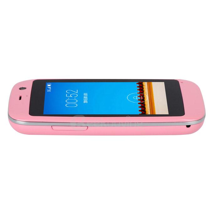 [HK Stock] Elephone Q 2.45inch Android 4.4 OS 512MB RAM 4GB ROM Smartphone MT6572W Dual Core 3G GPS Mini Phone Dual Camera - Pink