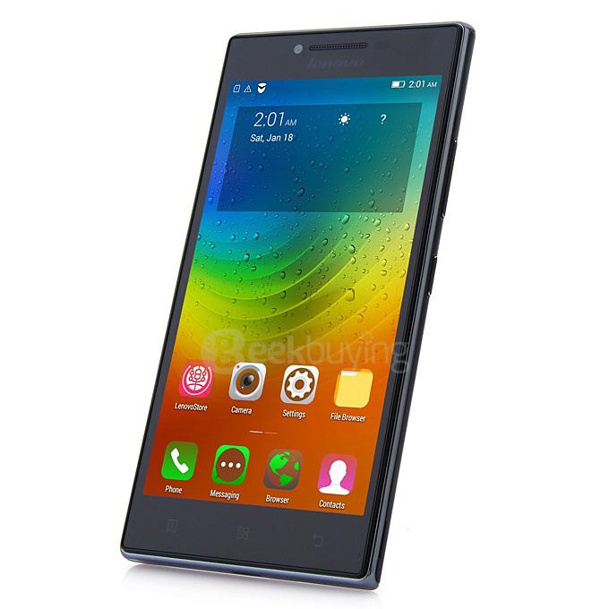 Lenovo P70-t 5.0inch HD Screen Android 4.4 2GB 16GB Smartphone MT6732 64bit Quad Core 13.0MP 5.0MP 4000mAh - Black