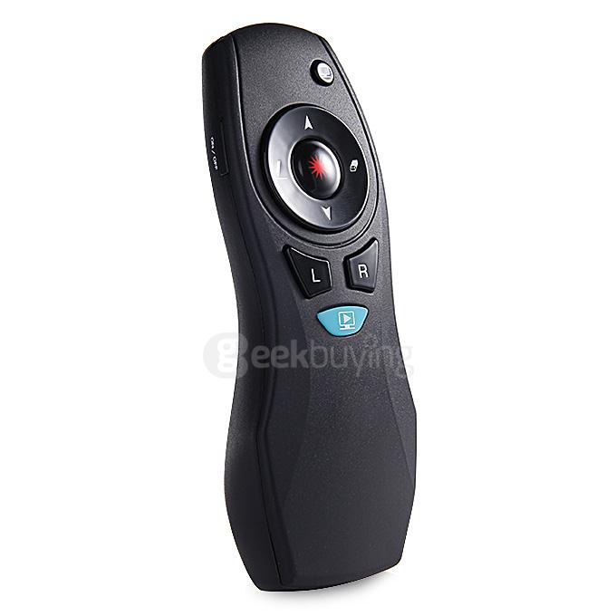 Peter Pan A3 Mini Fly Air Mouse 2.4GHz Remote Control with Infrared Laser Pointer for Android TV Box Mini PC Laptop - Black