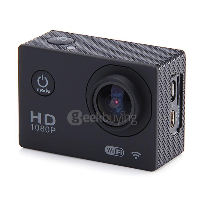 SJ4000 WiFi Action Camera Novatek 1080P H.264 1.5 Inch 170 Degree Wide Angle Outdoor Sports Waterproof HD Camcorder DV/CAR DVR -  Black