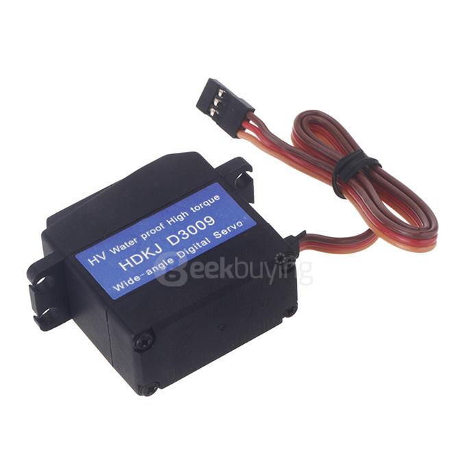 HDKJ D3009 Digital Metal Gear High Torque Wide Angle Waterproof Wingless Robot Servo Set for DIY Robot Part