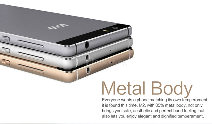 [HK Stock] Elephone M2 5.5inch FHD 4G FDD-LTE Android 5.1 3GB 32GB Smartphone 64bit MTK6753 Octa Core 13.0MP Camera -  Golden