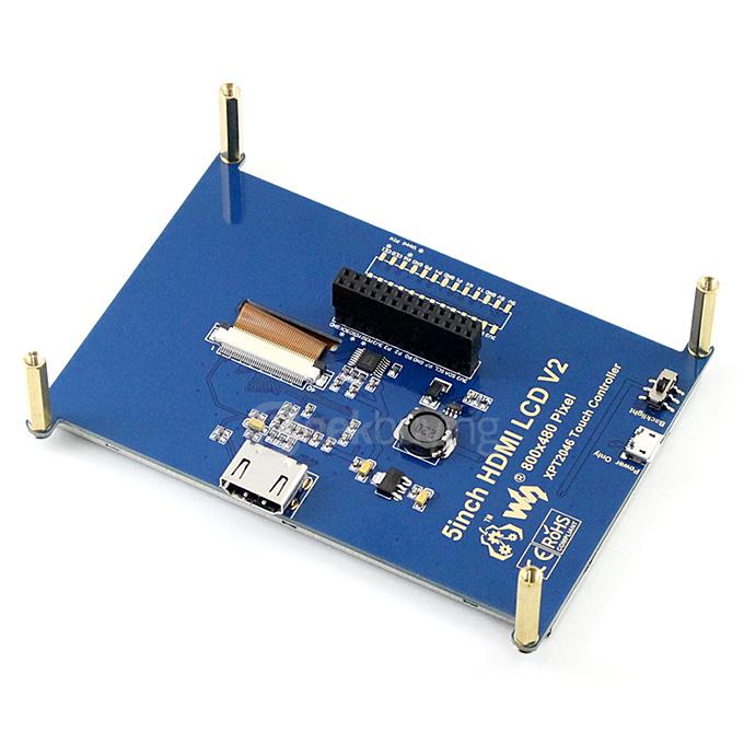 5 inch HDMI LCD 800*480 High Resolution with Bi-color Case for Raspberry Pi 2 Model B/Raspberry Pi Model B/B+/A+