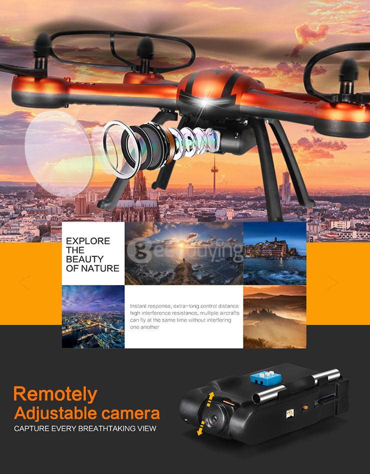 JJRC H11D 5.8G FPV 2.0MP HD Camera 2.4G 4CH 6Axis CF Mode RC Quadcopter RTF