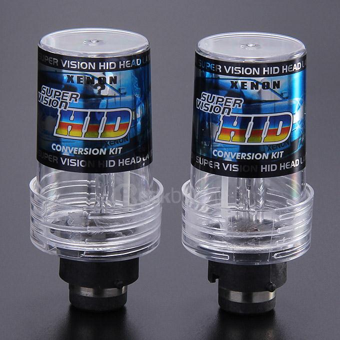 10000K 35W D2S Car HID Brilliant Blue Xenon Headlight Light Lamp Bulbs - Black + White ( One Pair )