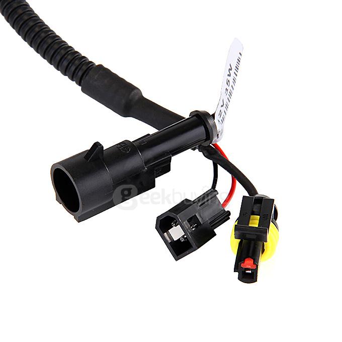5000K 9004/9007 35W 12V Xenon HID Kit Car Headlight Slim Ballast Xenon Bulb White Light - Black + White ( One Piece)