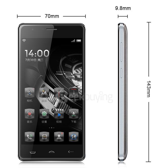 HOMTOM HT5 5.0inch 4G FDD-LTE 4250mAh Battery Android 5.1 Smartphone MT6735 Quad Core 1GB 16GB 13.0MP IPS HD - Black Apricot