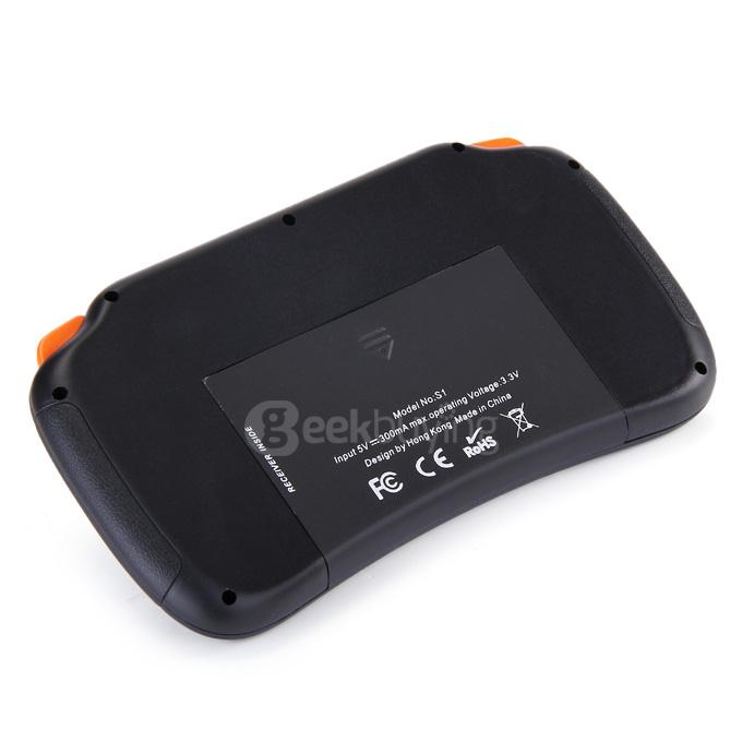 VIBOTON X1 Mini Wireless 2.4GHz Keyboard With Touchpad Fly Air Mouse QWERTY Layout for Android TV Box/ PC/ Tablet - Black