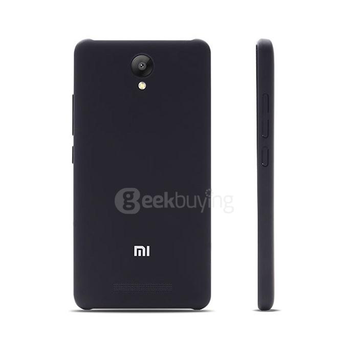 Original XIAOMI Silicone Case Cover Protective Skin Case for Xiaomi Redmi Note 2 - Black