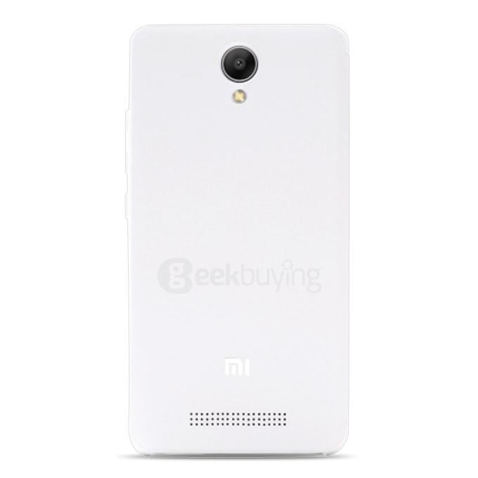 Original Xiaomi Protective PU Leather Hard Flip Cover Shell for Xiaomi Redmi Note 2 - White