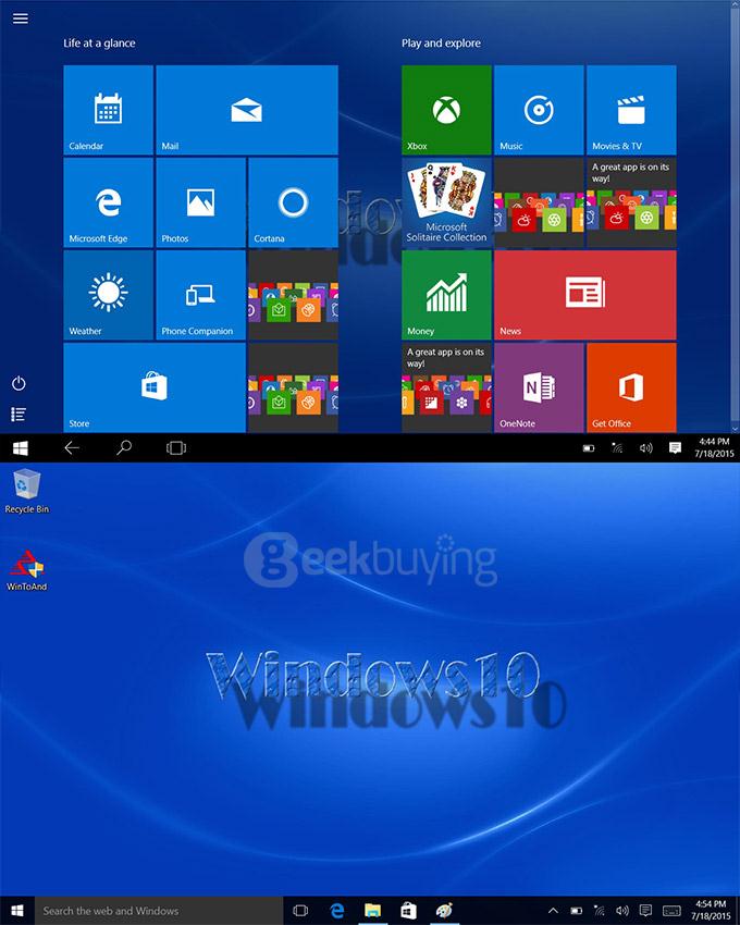 PIPO W4S 8 Inch Dual OS Windows 10 & Android 4.4 Tablet PC 2GB/32GB Intel Z3735F Quad Core 1.83GHz IPS 1280*800 HDMI Bluetooth WiFi - Black