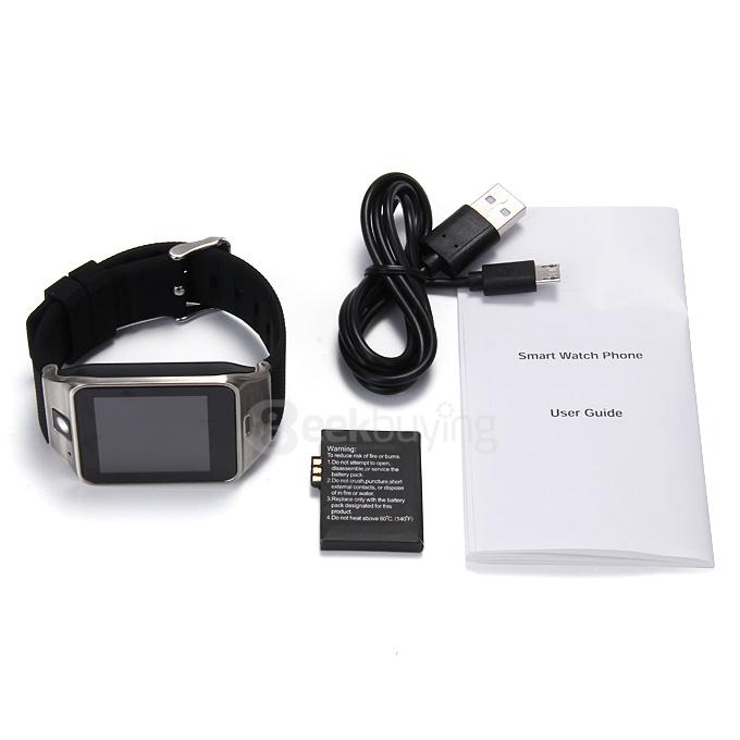 GV18 Aplus Smart Bluetooth WristWatch Watch Phone Supporting NFC/SIM Card with Camera - Black