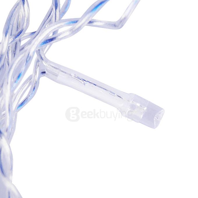 US Standard 2M 138 Light Pentangle Star LED Curtain Light LED Lighting For Christmas Wedding Party Decor - Warm Color