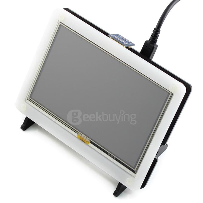 5 inch HDMI LCD 800*480 High Resolution with Bi-color Case for Raspberry Pi 2 Model B/Raspberry Pi Model B/B+/A+