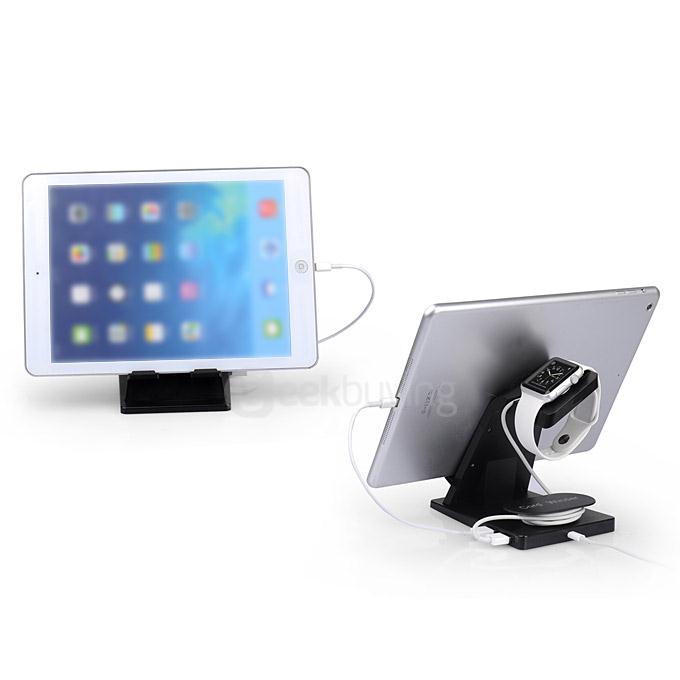 Itian A16 Charging Dock Station Holder for Apple iPhone iWatch iPad - Black