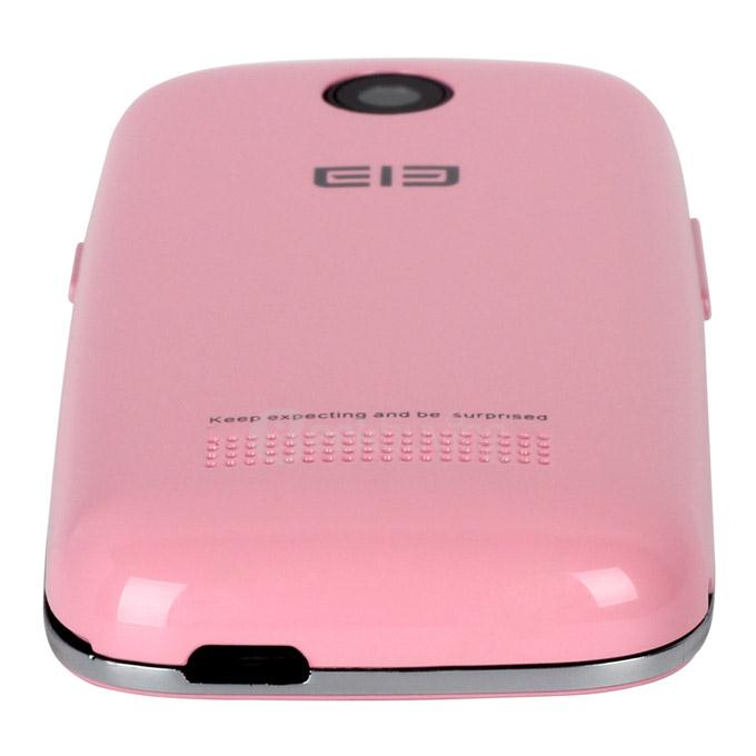 [HK Stock] Elephone Q 2.45inch Android 4.4 OS 512MB RAM 4GB ROM Smartphone MT6572W Dual Core 3G GPS Mini Phone Dual Camera - Pink